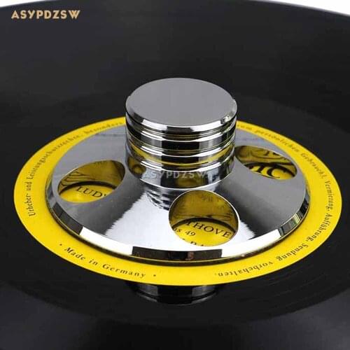 HIFI Silver alloy LP Vinyl Turntable disc stabilizer Record Weight/Record Clamp