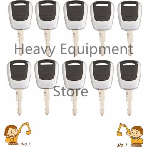 10PC key For Hyundai Excavator Heavy Equipment Ignition Key - new Style 21Q4-00090 R-9 series equipment models without LOGO