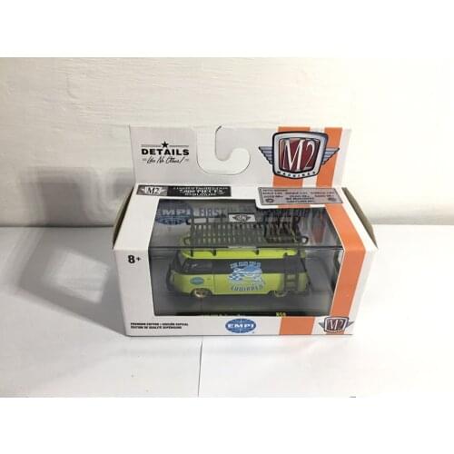 M2 1/64 1960 Vw Delivery Van Daytona Diecast Collection of Die-casting Simulation Alloy Model Car Children Toys