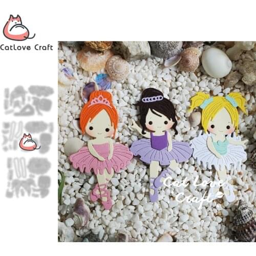 Catlove Ballerina Series Metal Cutting Dies Scrapbooking Mold Stencil Die Cuts Card Making DIY Craft Embossing New Dies For 2021