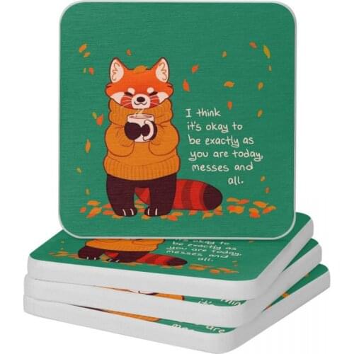 Its Okay To Be Exactly As Diatomite Square Round Coaster Water Absorption Cup Bonsai Mat Soap Toothbrush Pad Wholesale 10x10cm