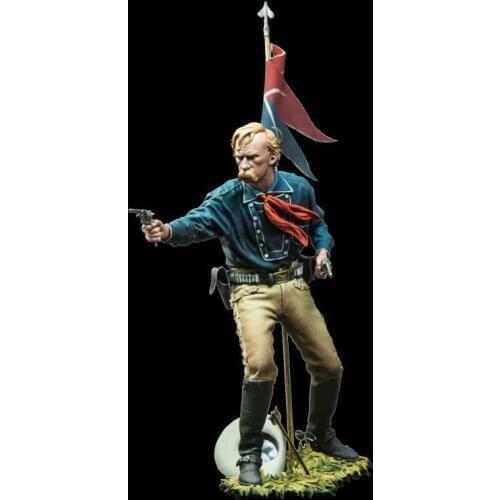 New Unassembled 1/18 90mm ancient officer stand (WITH BASE ) Resin Figure Unpainted Model Kit