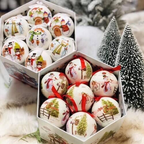 Christmas decorations scene layout gifts ornaments pendant ornaments DIY memory ball hotel paper bag ball gifts