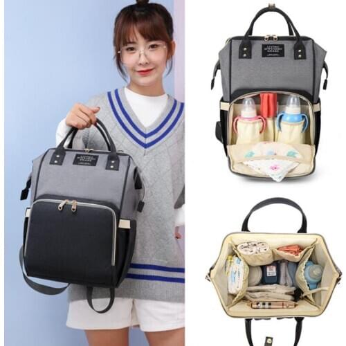 Diaper Bag Baby Care Mommy Maternity Bag Travel Waterproof Backpack Baby Stroller Diaper Bag Anti-Theft Mother And Baby Bag