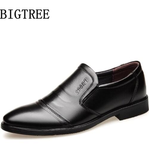 Mens Formal Shoes Genuine Leather Coiffeur Brown Shoes Men Classic Office Shoes Men Elegant Luxury Brand Chaussure Homme Ayakkab