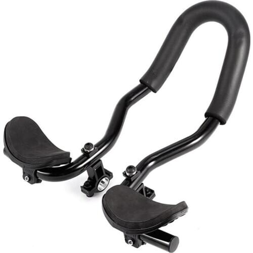 Bike TT Handlebar Bicycle Aluminum Alloy Relax Armrest Handlebar with Mounting Bracket for Mountain Bikes Road Bikes