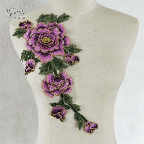 Fashion Style Embroidery Applique Lace Neckline Fabric Sewing Lace Collar DIY Trim Decorative Clothing Accessories Supplies