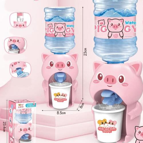 1Pc Kids 8*23cm Mini Cartoon Drink Water Dispenser Toy Kitchen Play House Toys for Children Game Toys