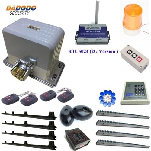 1800KG heavy duty force electric sliding gate door opener automatic gate operator with 4 meters Nylon rack or metal rack