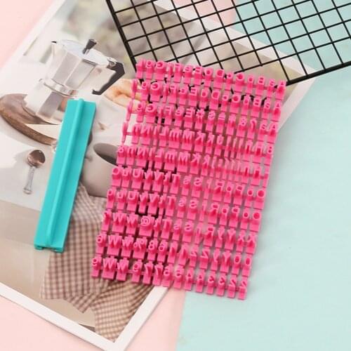 Alphabet Letter Number Cookie Cutter Press Stamp Mold 3D DIY Biscuit Cake Fondant Embossing Mold Creative Cake Decorating Tools