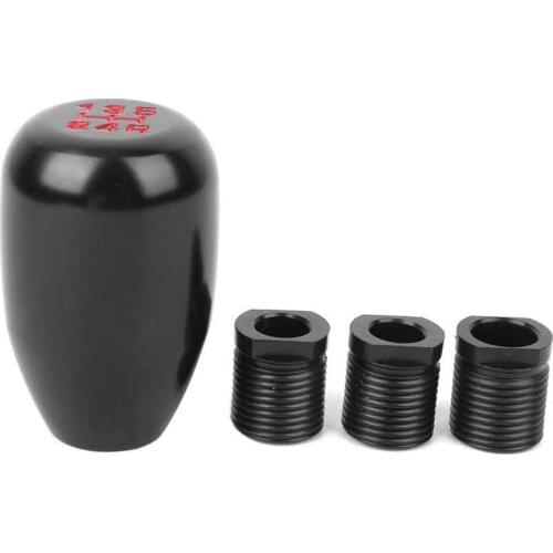 Manual gear shift Aluminum Gear Shift Knob Black 5 Speed Car Shifter Lever Universal Modified Accessory shifter handle