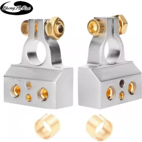 Car audio modified battery head, battery clip, battery head, battery clip, gold-plated connector