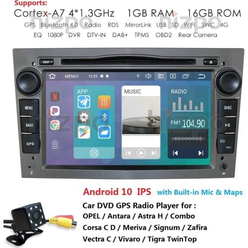 Android 10 Car DVD GPS 2Din For Opel Astra H G J Meriva Vectra Antara Zafira Corsa C Vivaro Veda Vauxhall IPS Multimedia Player