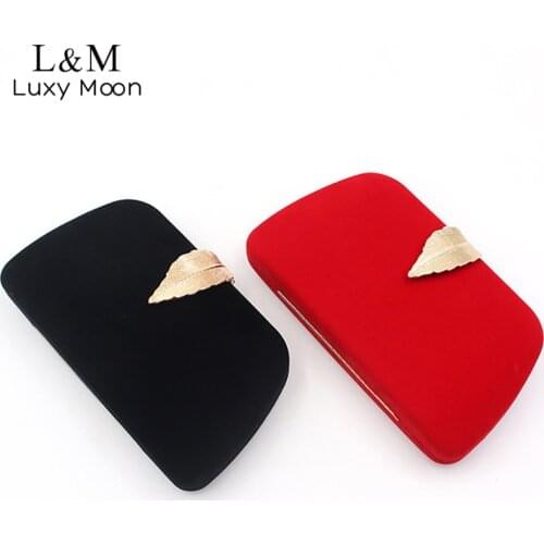Party Velvet Women Bag Fashion Lady Wedding Bridal Day Clutch Purse Evening Bag Chain Shoulder Handbags For Dinner Wallets X29R