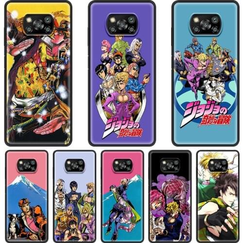Jojo Bizarre Adventure Case for Xiaomi Mi 11 Ultra 11i Note 10 10S 9 t CC9 CC9E 8 A2 Lite Poco X3 NFC M3 F3 F1 Phone Cover Coque