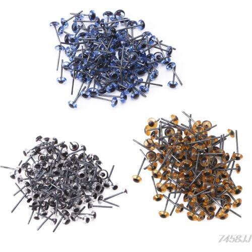 150Pair 2/3/4/5/6/12/18mm Plastic Safty Eyes For Needle Felting Teddy Bear Doll Animal Puppet Crafts G03 Drop ship