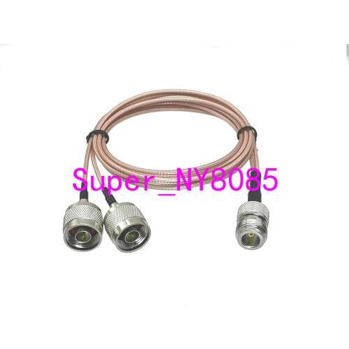 N Female Jack to 2 X N Male Plug Connector cable Splitter Combiner Y type Cable Pigtail RG316 6/8/12/20inch/3FT/6FT/10FT