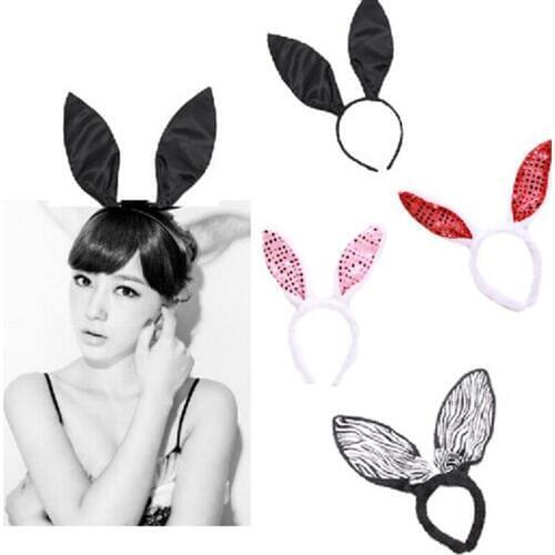 Cosplay Carnival Fantasia Festival Child Girl Headwear Cute Lovely Long Rabbit Bunny Ears For Halloween Christmas