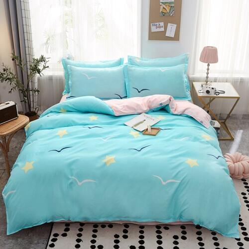 Blue Cartoon Bedding Set ,220x240 Duvet Cover Pillowcase 3pcs, King Queen Full Single Size Quilt Cover,135x200 Chid Bed Cover