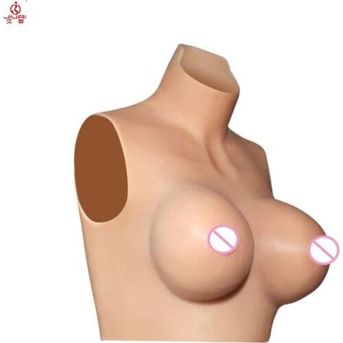 Jiuai Cosplay Crossdressing Costumes C Cup Realistic Simulated Chest Breast Forms For Men And Woman Wear