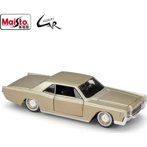 Maisto 1:26 Lincoln Continental 1966 Metal Diecast Rally Scale Car Model Kit Display Collections Gift Toy