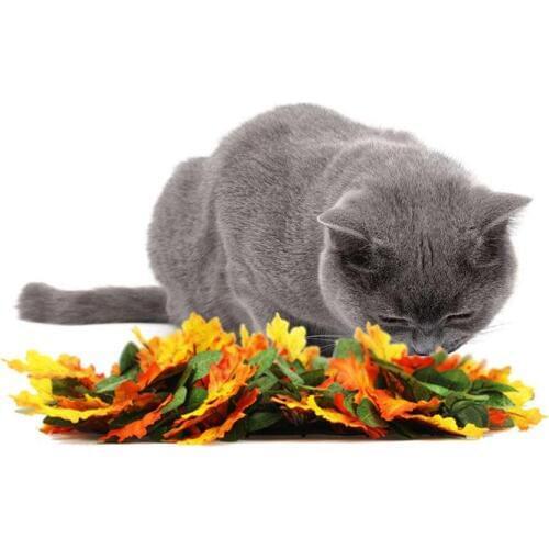 Pet Snuffle Blanket Mat Washable Dog Play Mat Feeding Training Mat Jungle Leaf Toy Mat Nose Work Blanket Toy for Dog Cat Kitty