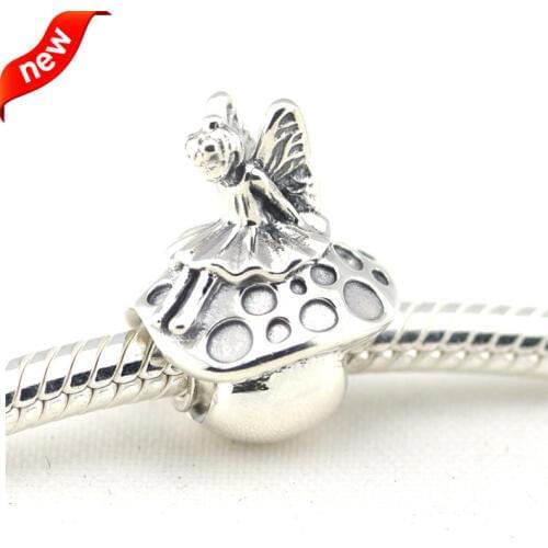 Fits For Pandora Bracelets Forest Fairy Charms 100% 925 Sterling Silver Beads Free Shipping