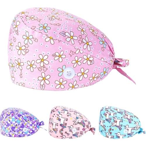 Unisex Surgicals cap 100% Cotton Salon Dentist cap women and men cap Pet Veterinary Beauty pharmacy lab work cap scrubs caps