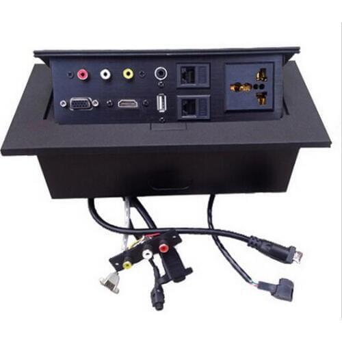 Thick panel keep table more tiny with RCA VGA HDMI USB 3.5 AUDIO RJ11 RJ45 universal power and cable connector 5 pcs as pic