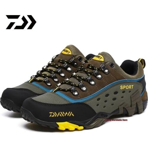 Professional Climbing Shoes DAIWA Fishing Shoes Mens Outdoor Comfortable Travel Shoes Non-slip Breathable Fishing Shoes