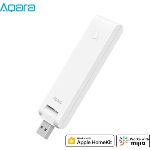 Aqara Hub E1 Smart Mini Gateway Zigbee 3.0 USB Interface 210 Degree Rotation Voice Remote Controlled by HomeKit Mi Home APP