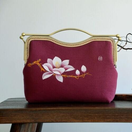 High-End Original Handbag Clutch Bag Hand-Painted Hanbok Bag 2020 New Style Chinese Style All-match Celebrity National Style