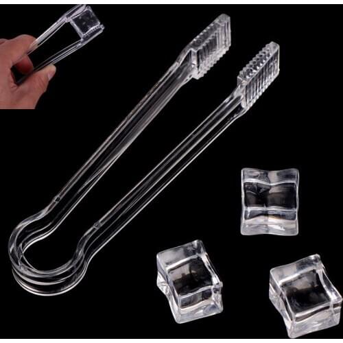1PC Food Salad Wedding Party Bar Buffet Sweet Bread Cake Clip Ice Tongs Clip Stainless steel/ABS
