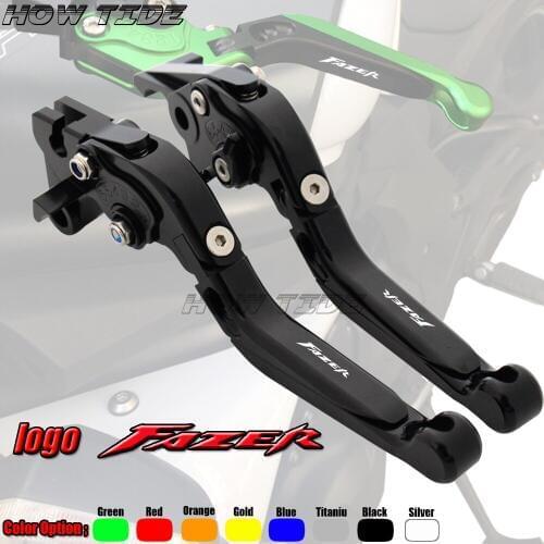 With Logo CNC Golden Motorcycle Brake Clutch Levers For YAMAHA FZ8 2011-2015 FZ1 Fazer 2006-2015 FZ6 Fazer 2004-2010