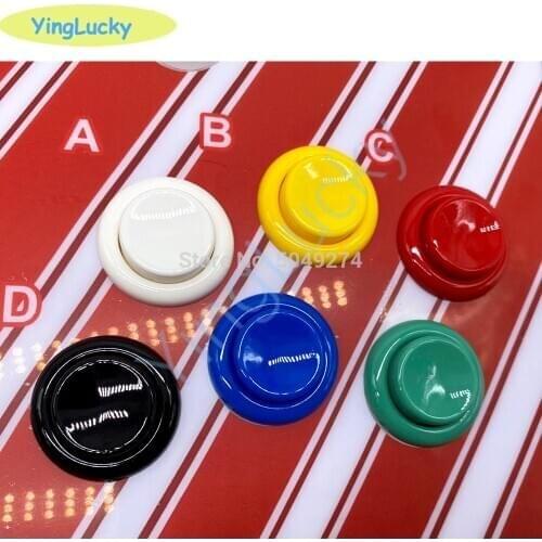10Pcs American Shorter Concave Button Arcade Buttons 28mm Mounting Hole American Happ Push Button Rettro Game Machine Part
