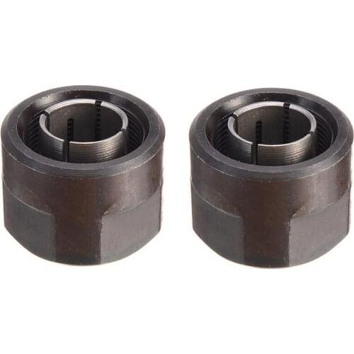 GTBL 2Pcs Collet 1/2Inch 12.7mm 12mm Durable Router Collets for HITACHI 23421 M12VE M12VC M12V2 M12SE M12SA