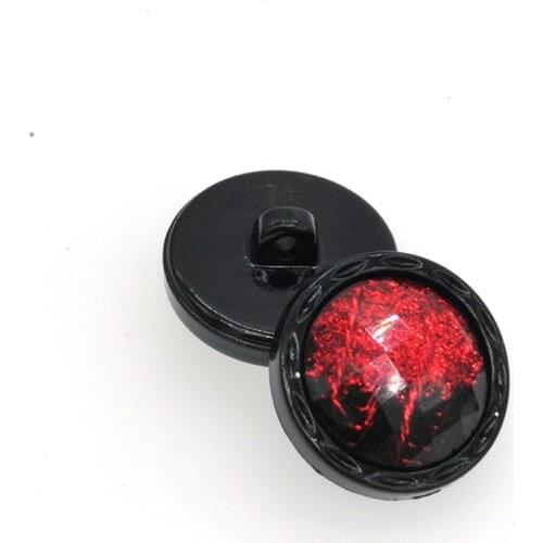 6PCs Acrylic Sewing Button Scrapbooking Round Single Hole Imitation Diamond 25mm Dia. Costura Botones Decorate B201012