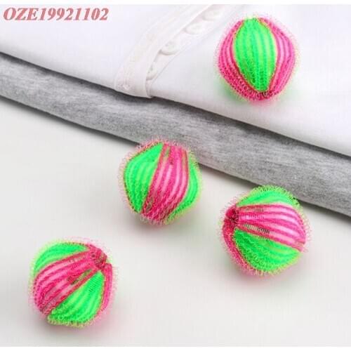 6pcs Hair Grabbing Laundry Washing Ball Magic Hair Removal Laundry Ball Washing Machine Cleaning Ball Grabs Fuzz Nylon Plastic