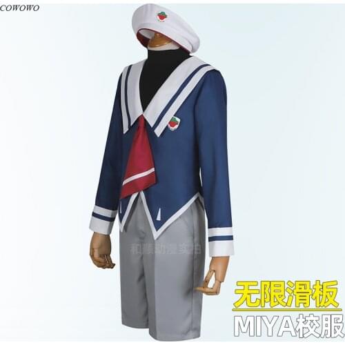 Anime! SK8 The Infinity Miya Digital Printing School Uniform Cosplay Costume Halloween Party Outfit Dailydress Women 2021 NEW