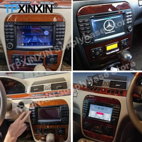 Carplay Car Radio Stereo Receiver Android For Benz S W220 1998-2000 2001 2002 2003 2004 2005 DSP GPS Player Auto Audio Head Unit