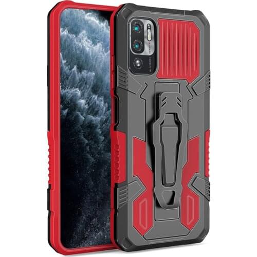 Mi Poco M3 Pro 5G 2021 Luxury Case Belt Clip Shell Back Cover for Xiaomi Pocophone M3 M 3 Pro Stand Funda Mi Poco M3 Pro Case