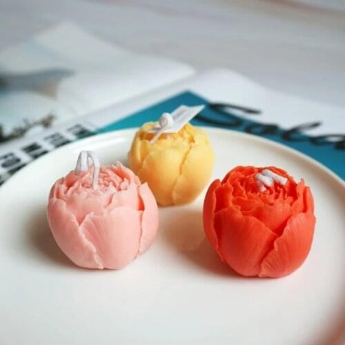 Flower Buds Stencil Candle Mold Silicone Mold For Candle Making Soap Handmade Gifts