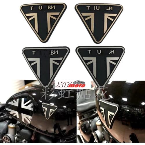 Motorcycle 3D Emblem Badge Decal Fuel Tank Sticker Logo For Triumph Bonneville Bobber T100 T120
