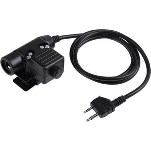 Helmet Headset PTT Hunting Military Airsoft Headset Adapter for kenwood 54DE