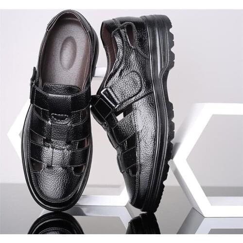 Мужские кожаные сандали IKKB China At AliExpress