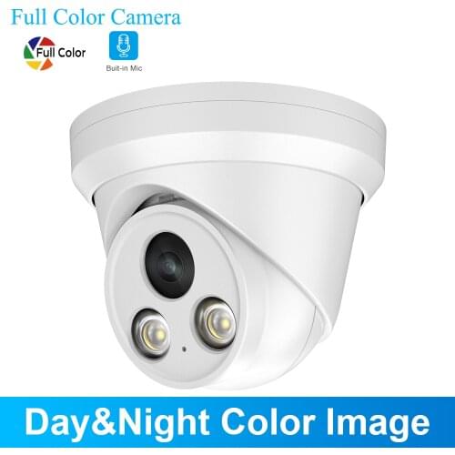 Hikvision Compatible 8MP IP Camera Dome PoE 24Hours Full-Time Color 5MP CCTV Security 2MP ONVIF Plug&Play With Hikvision NVR