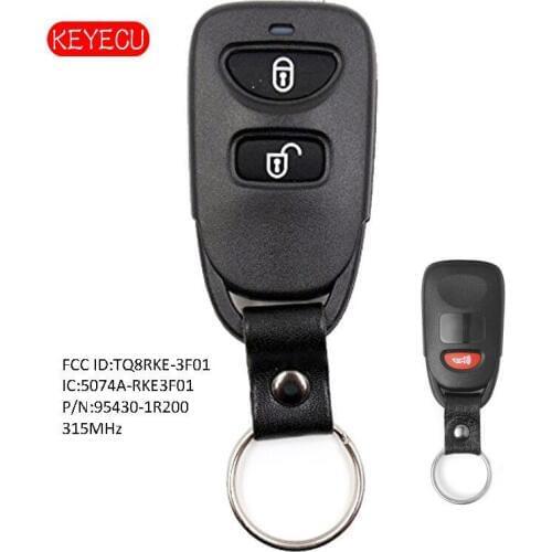 Keyecu Remote Key Fob 2+1B 315MHz for Hyundai Accent 2012-2014 P/N: 95430-1R200
