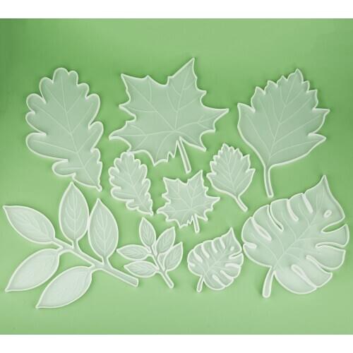 Maple Leaf Coaster Silicone Mold Resin Mold Crystal Resin Epoxy Coaster Mold DIY Home Decoration Craft Resin Art Supplies Tools