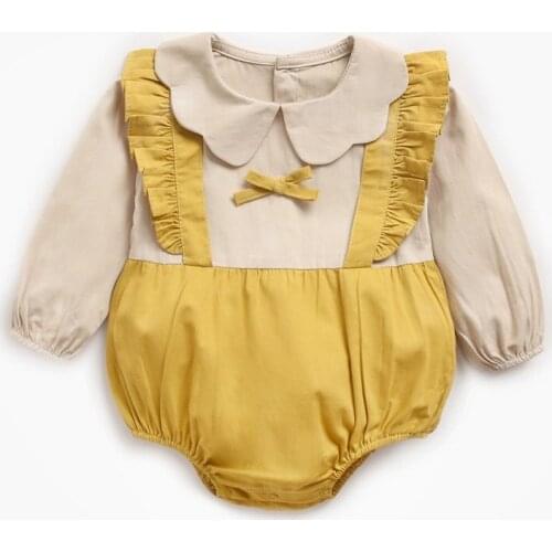 Baby Girl Rompers Autumn Princess Newborn Baby Clothes For 0-2Y Girls Boys Long Sleeve Jumpsuit Kids Baby Outfits Clothes