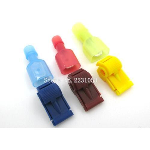 30PCS 15sets Wire Cable Connectors Terminals Crimp Scotch Lock Quick Splice Electrical Car Audio 22-10AWG 0.5mm-6mm Kit Tool Set